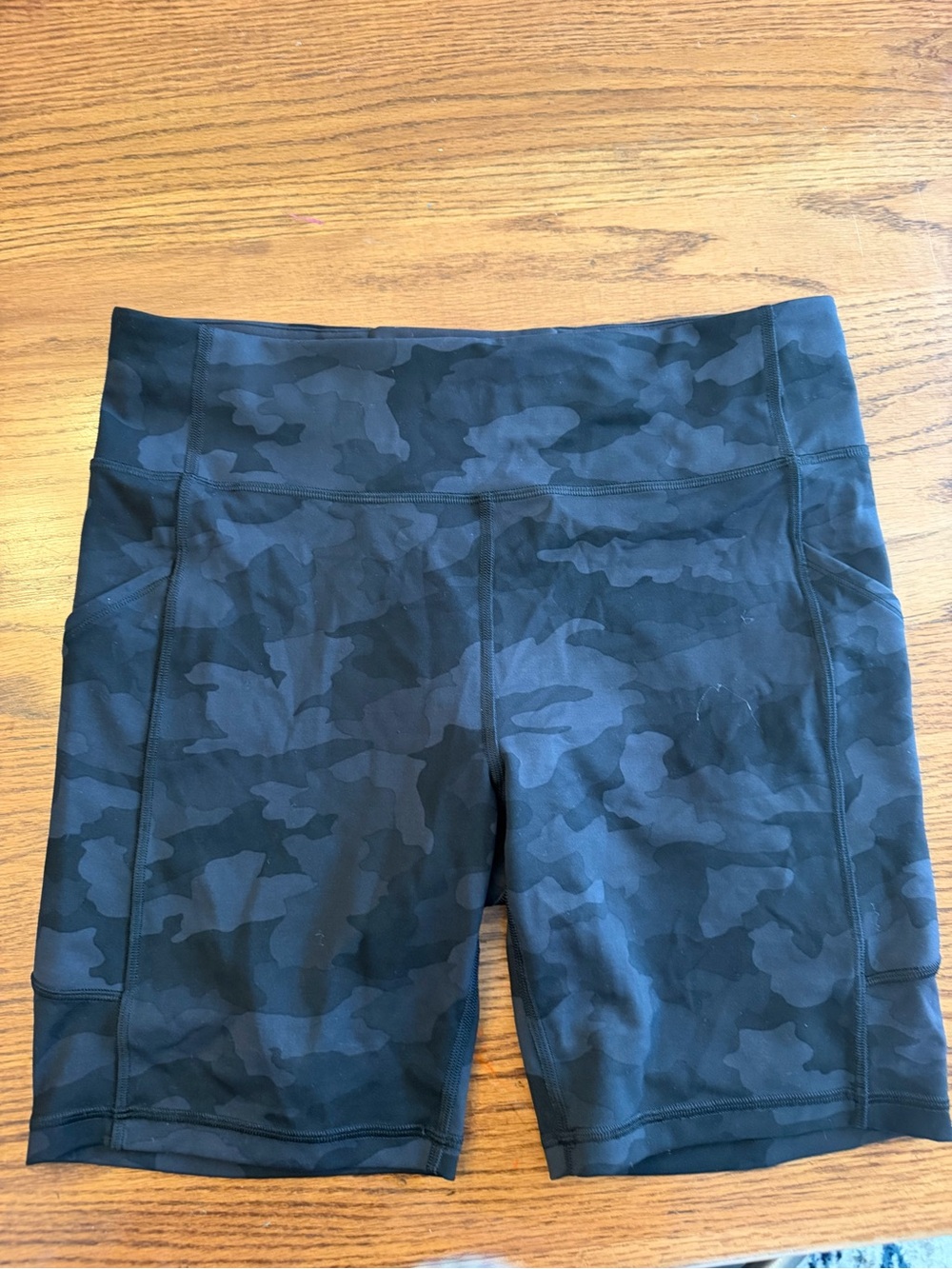 lululemon athletica Black Camo Bike Shorts